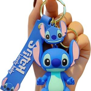 Blue Character Keychain Set for Kids
